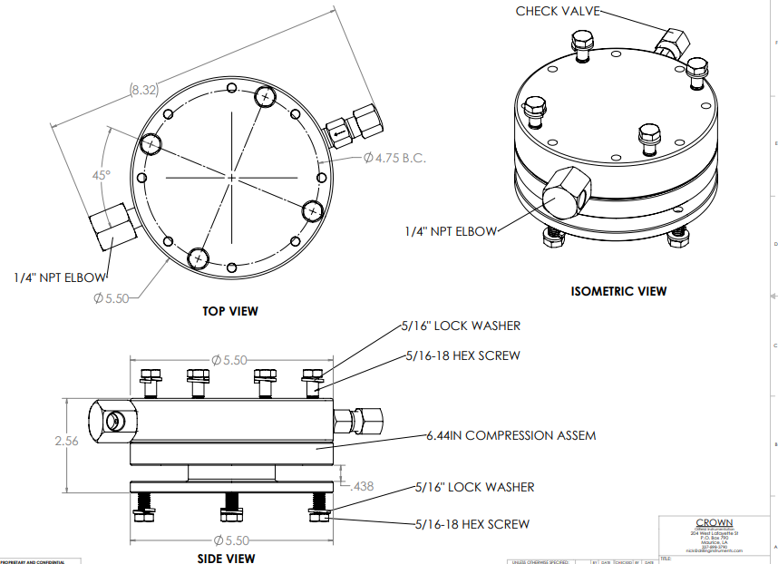 COMPRESSION CELL 6.44 6K LBS CCC100-2